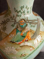 Couples and Fairies Handmade Paper Mache Vase by Riyaz Khan