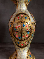 Cream Base Paper Mache Vase by Riyaz