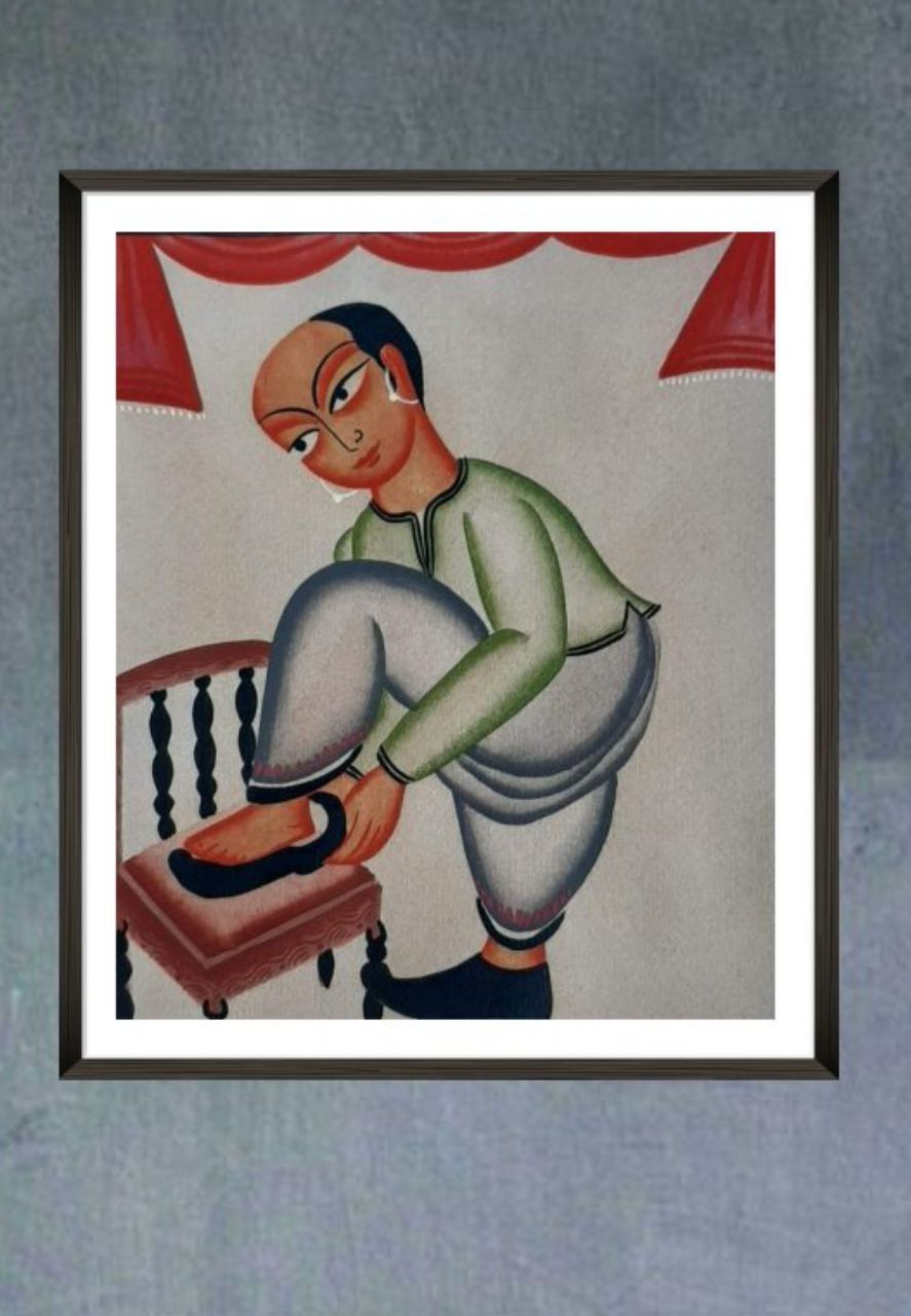 Babu, Kalighat Art