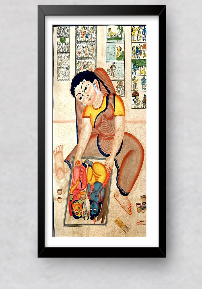 Kalighat Artwork by Bapi Chitrakar