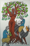 Dharti Mata, Gond Painting by Santosh Uikey