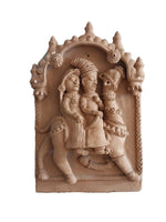 Dhola Maru Terracotta wall plate art