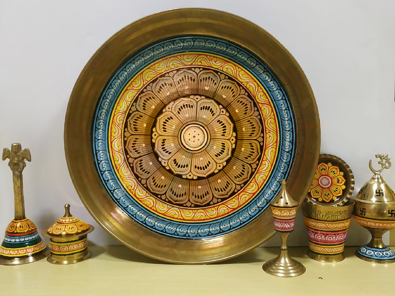 Buy Handpainted Diwali Pooja Thali 