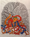 Dream of Squirrel Gond Painting by Rajendra Shyam-