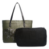 Ebbs and Flows, Olive Green Tote-