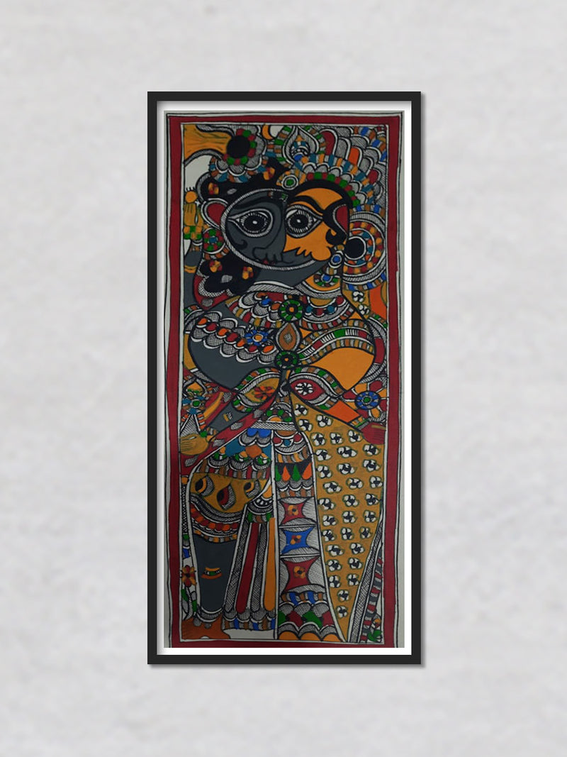 Ardhanarishvara Madhubani Painting by Priti Karn