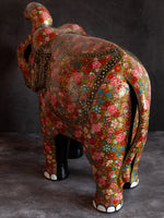 Floral Paper Mache Elephant by Riyaz Khan