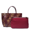 Flowers, Maroon Tote-