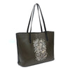 Flowers, Olive Green Tote-