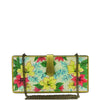 Flowers Pastel, Wood clutch-