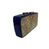 Flowers in every colour , RECTANGLE PAPER MACHE CLUTCH-Paper Mache Clutch