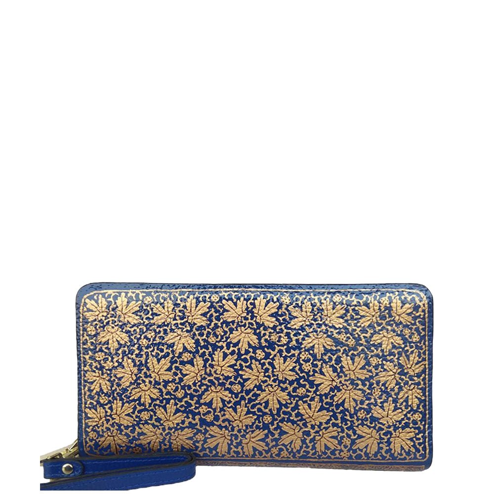 GOLD CHINAR, BLUE WALLET-