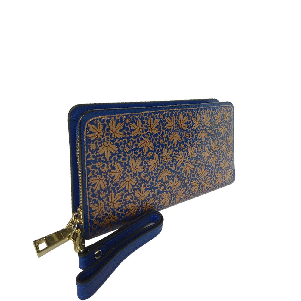 GOLD CHINAR, BLUE WALLET-