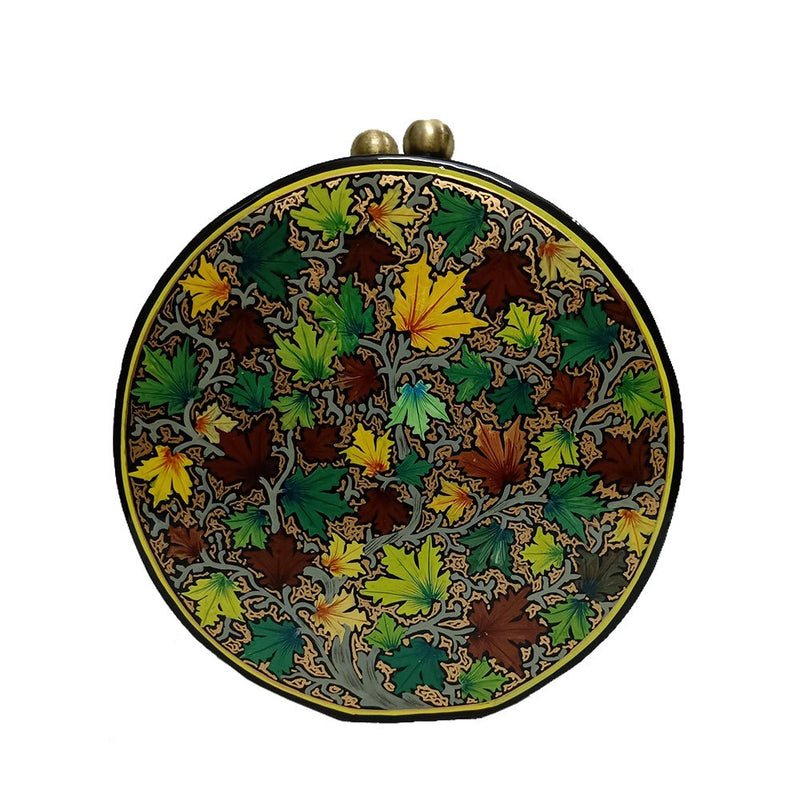 colourful chinar round clutch