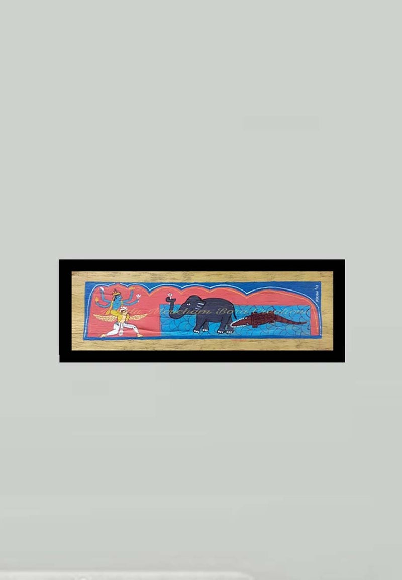 Gajendra moksha Assamese manuscript art for sale