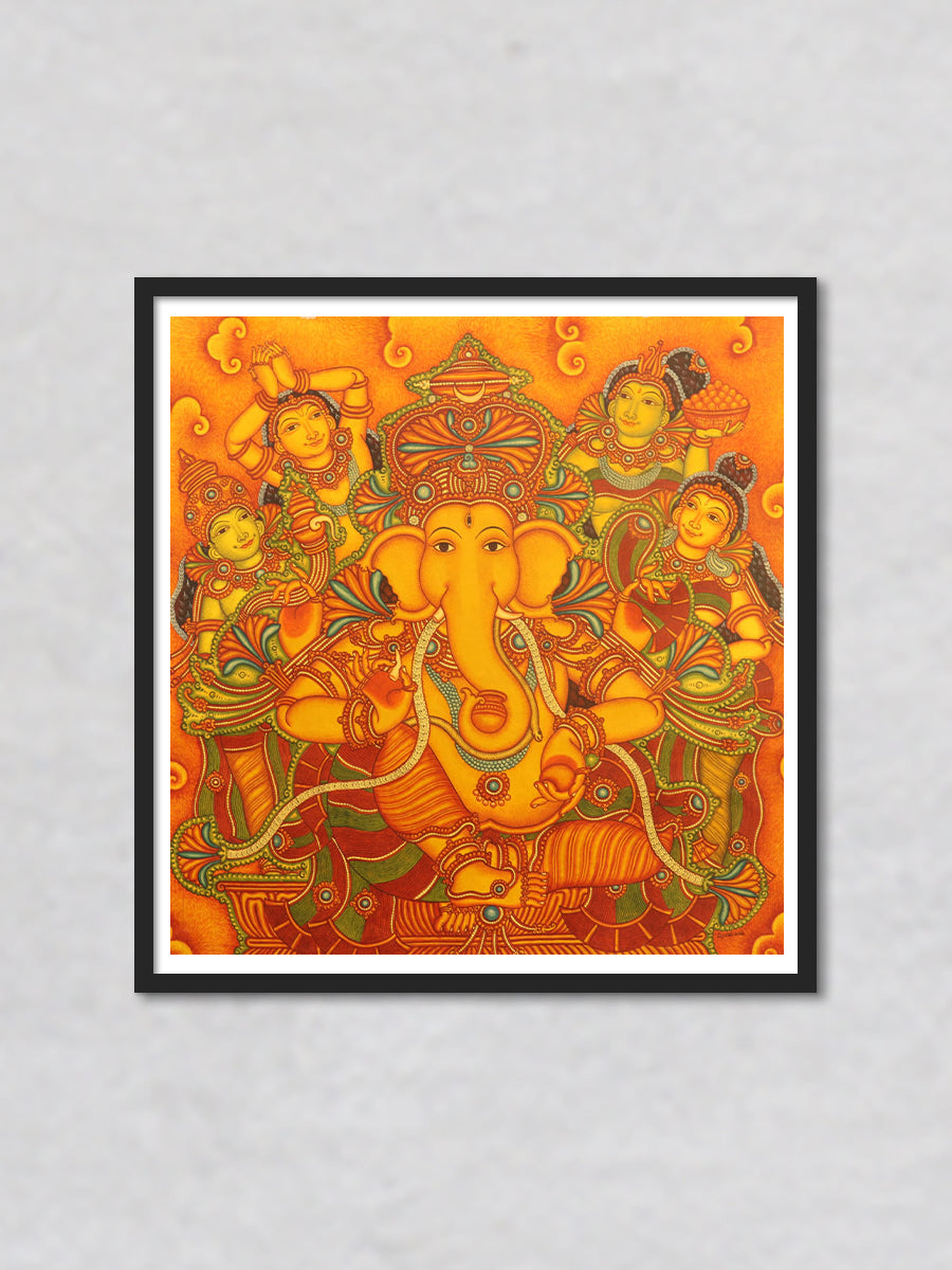 Shop Ganesha, Kerala Mural Painting by V.M Jijulal