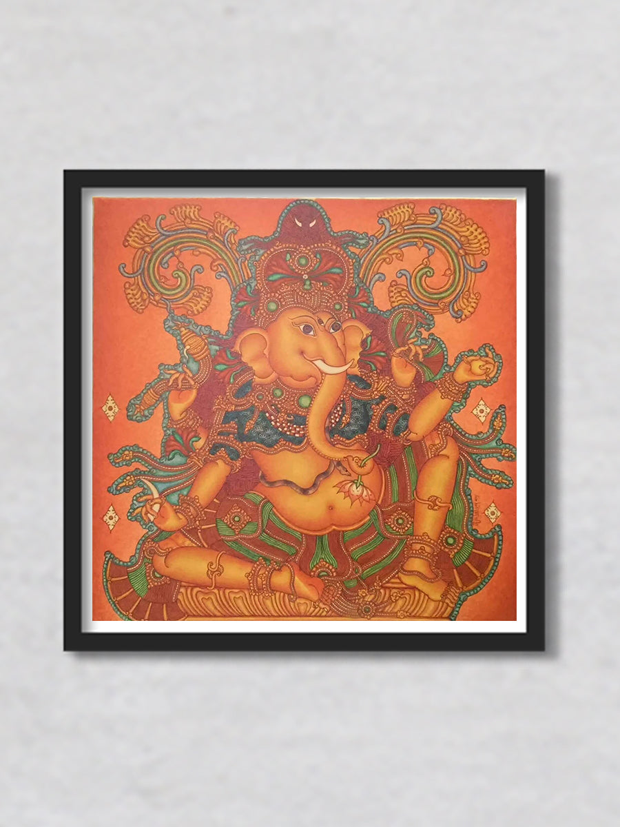 Shop Ganesha, Kerala Mural Painting by V.M Jijulal