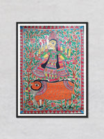 Durga Madhubani Painting by Priti Karn