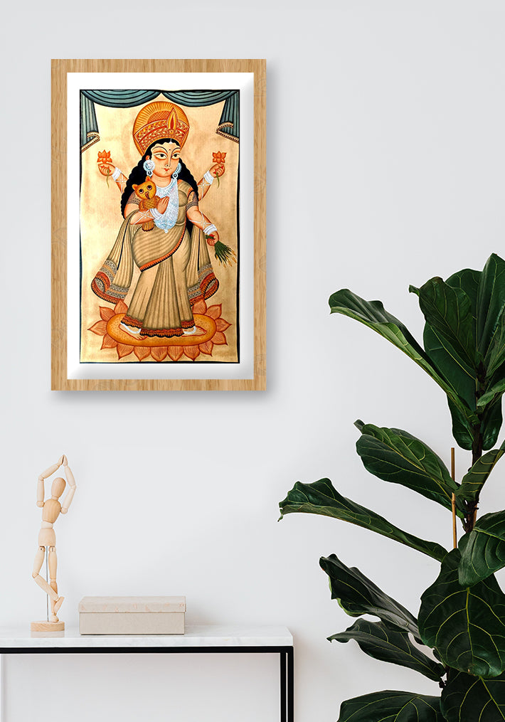 Shop Lakshmi, Kalighat Art by Bapi Chitrakar