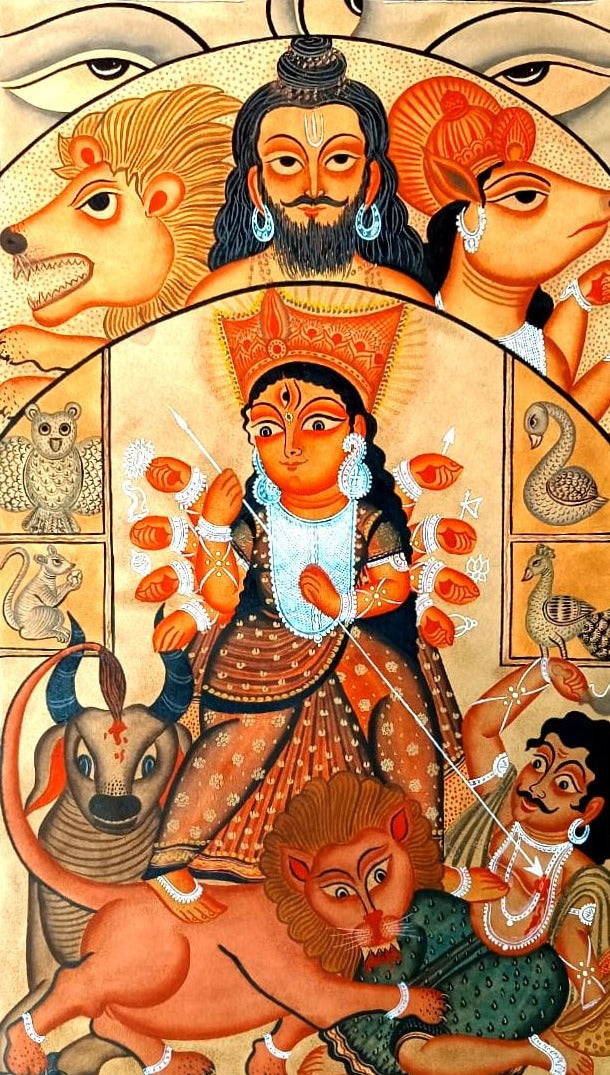 Ma Gurga, Kalighat Art