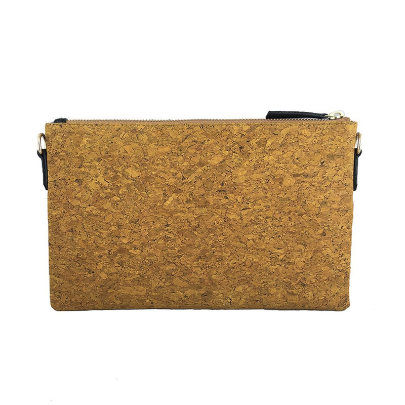 Gold Chinar on Yellow Vegan Cork Sling-