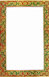 Rectangle Wooden Frame for Wall Mirror : Sunahari Manovati or Gold Embossing Work From USTA KALA by Javed Hassan-