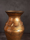 Golden Paper Mache Vase by Riyaz