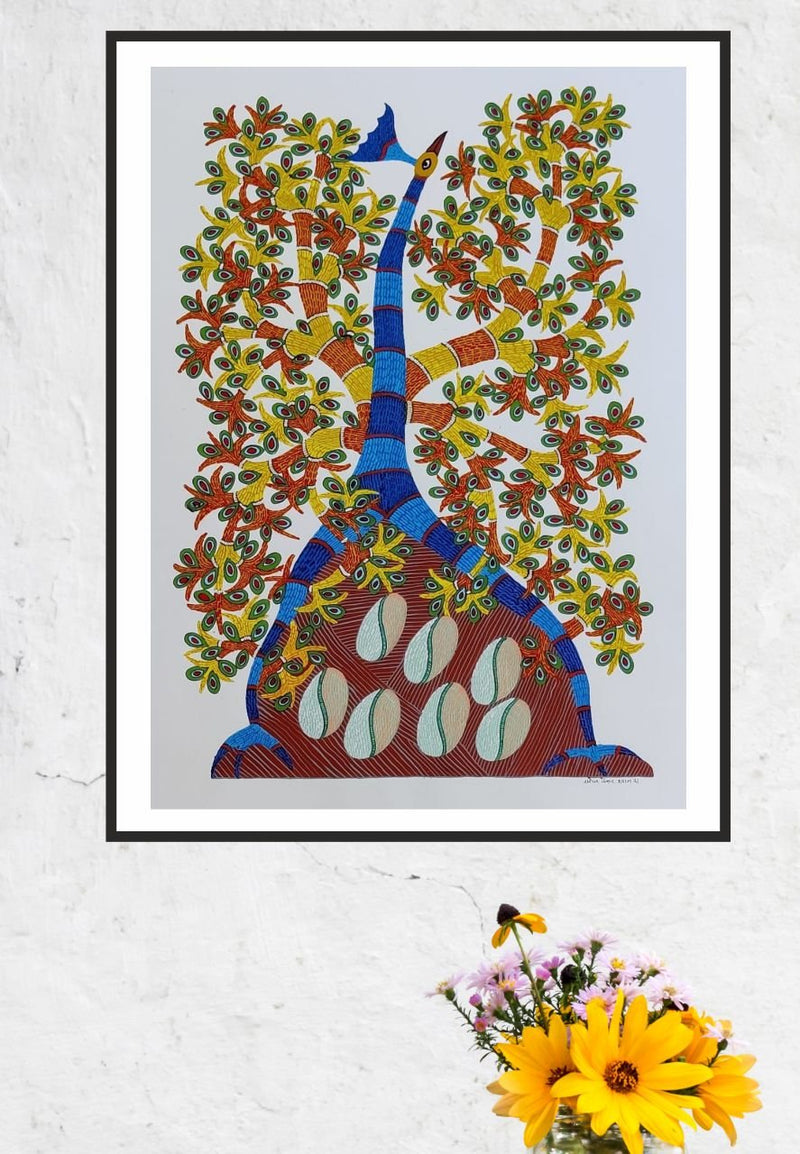 Handpainted gond art