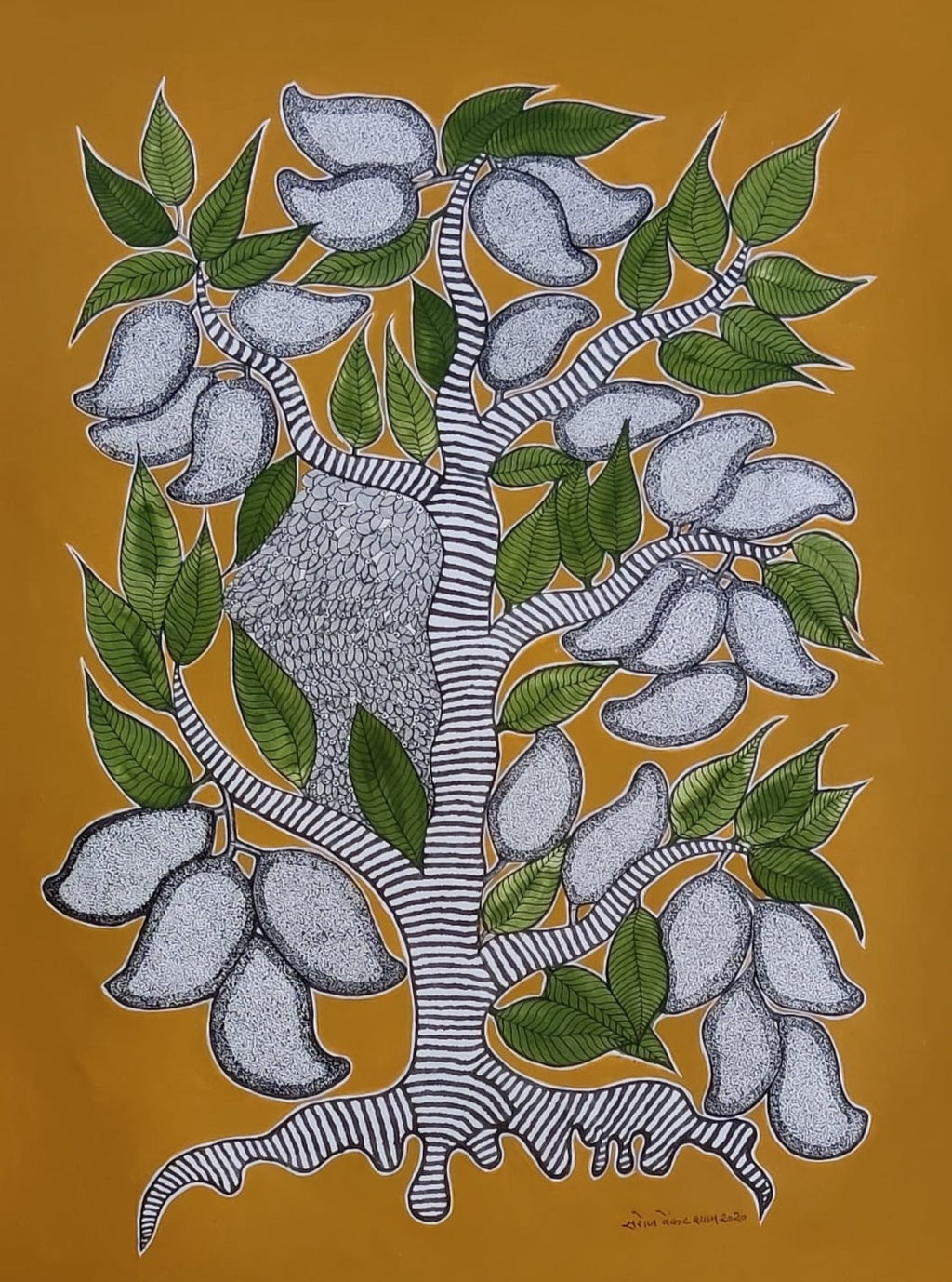 Handmade gond art