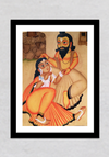 My Guru Kalighat Painting