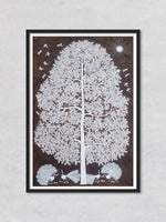 Trees Warli painting by Dilip Rama Bahotha