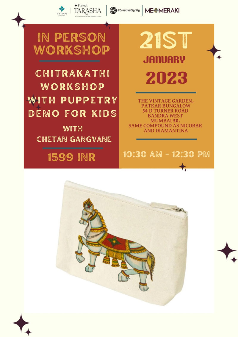 In Person Chitrakathi Workshop for KIDS by Chetan Gangvane : Mumbai