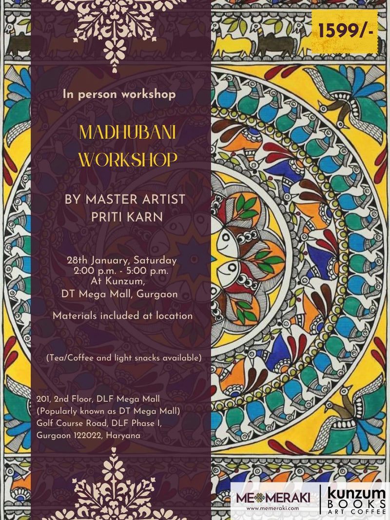 In Person Madhubani Workshop with Priti Karn, Gurgaon