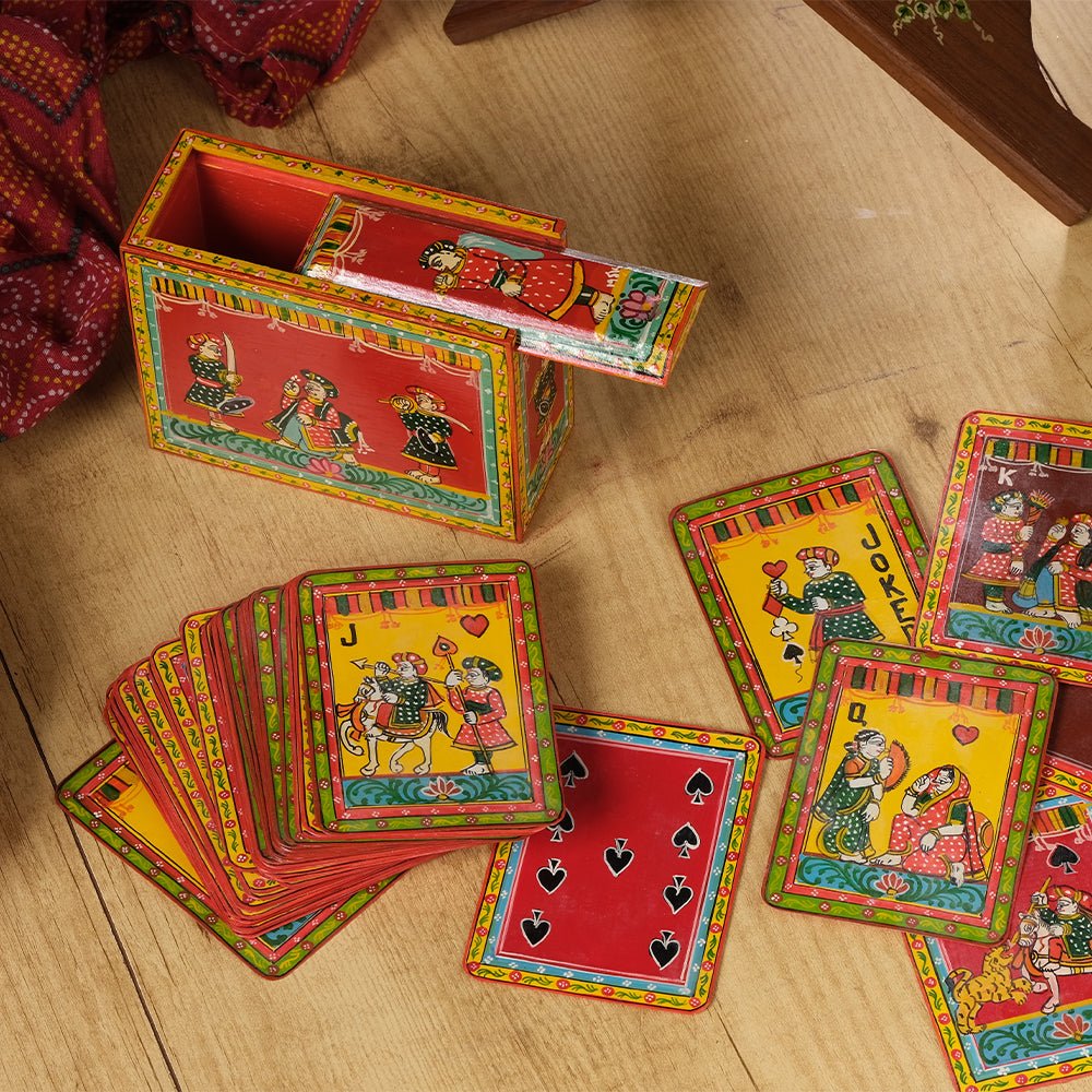 Indo-French Playing Cards: Handpainted by Ganjifa Artists-