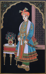 Jodhpuri Pair Miniature Art for sale