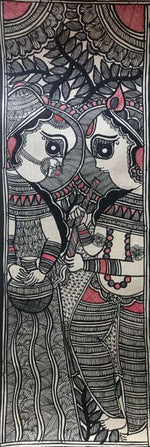 Krishna & Radha Madhubani Painting