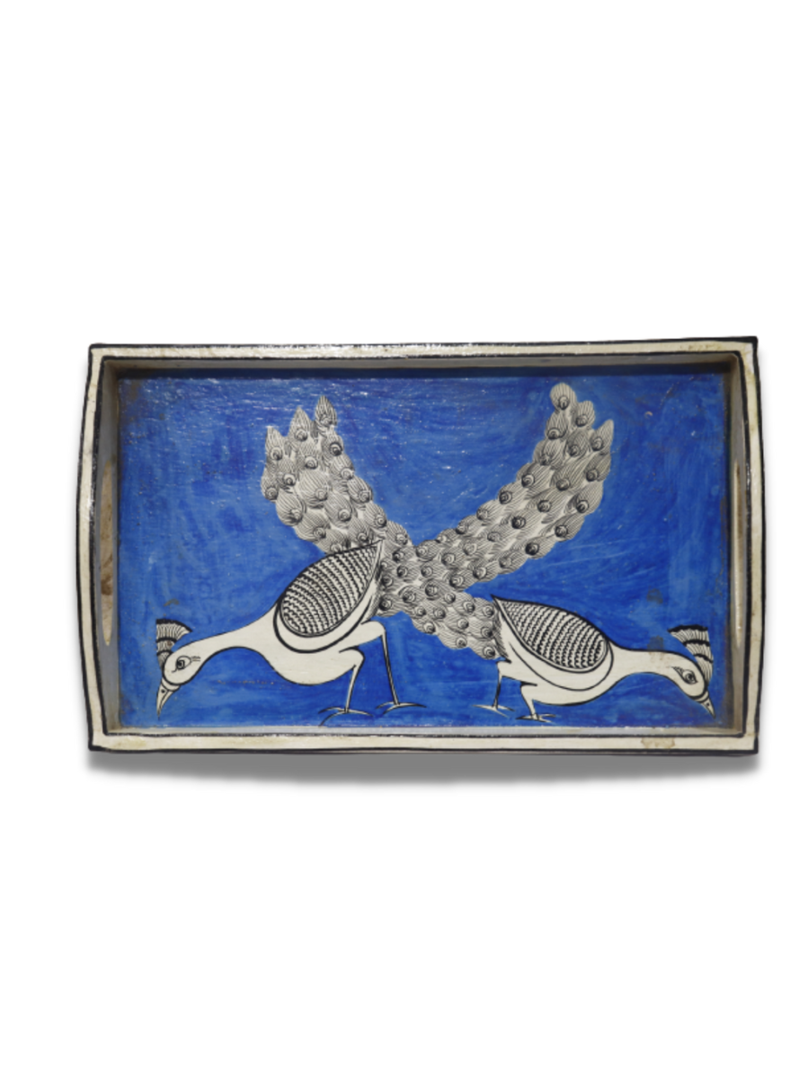 Kavad Motifs Tray by Satyanarayan