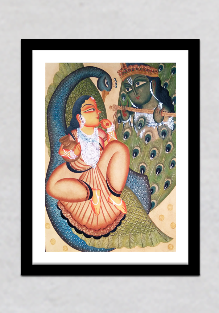 My Krishna Kalighat Painting