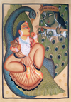 Shop My Krishna Kalighat Painting