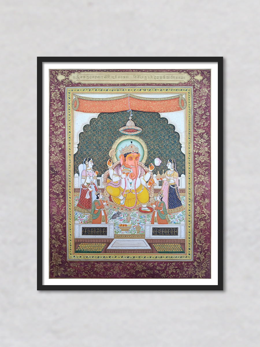 Ganesha Miniature style by Mohan Prajapati