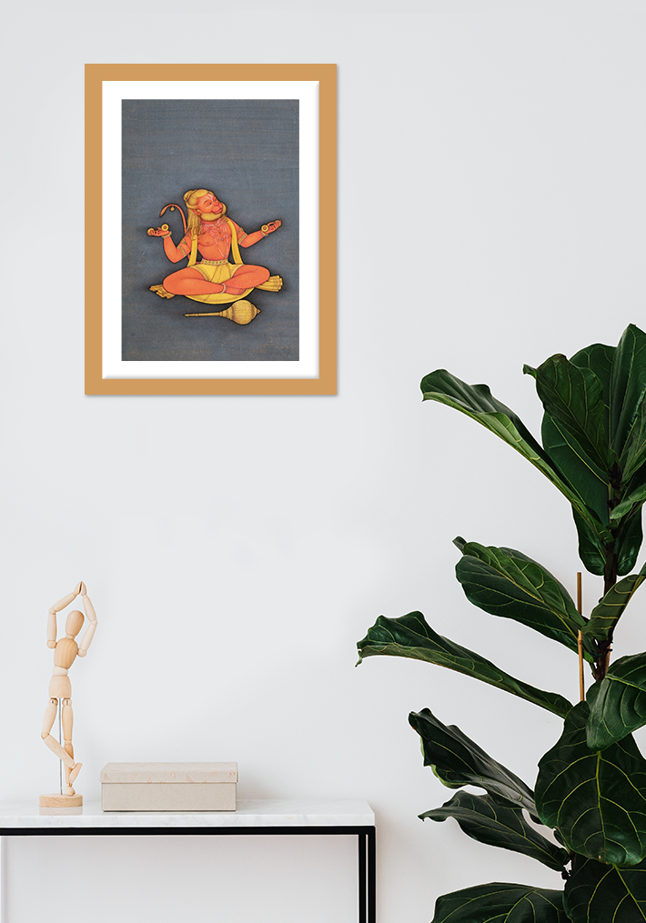 Hanuman Bikaner Art Print by Mahaveer Swami for sale