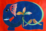 Buy Online The Elephant: Gond painting by Venkat Shyam