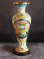 Mughal Darbar Paper Mache Vase by Riyaz Khan