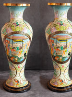 Mughal Darbar Paper Mache Vase by Riyaz Khan