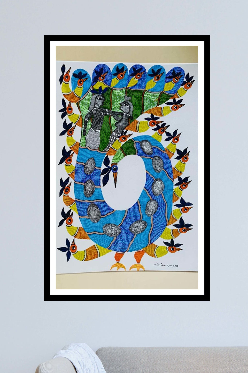 Nachta mor gond art for sale