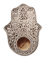 Diwali Decor Sheesham wood Tea Light in palm shape