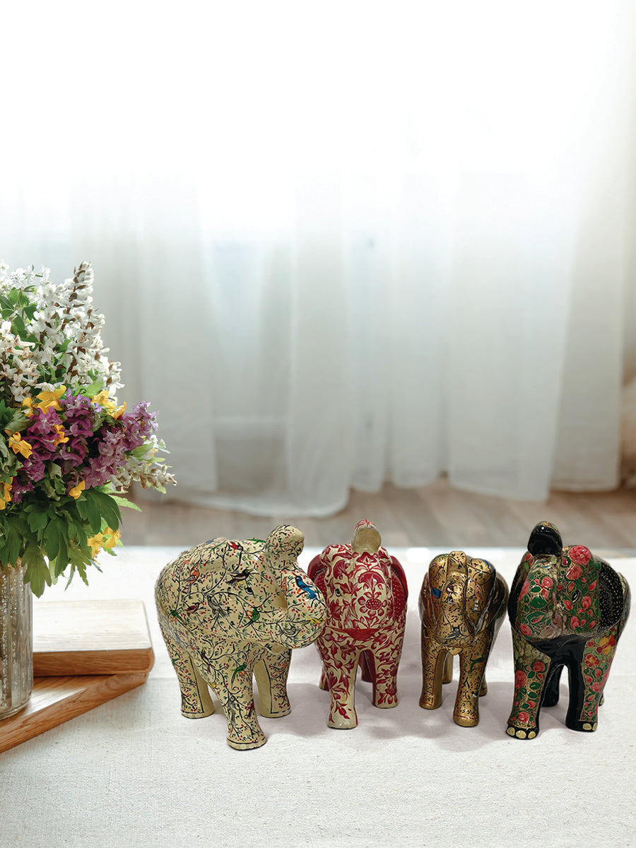 Paper Mache Elephants by Riyaz