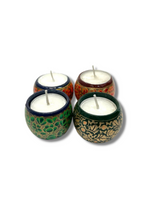 Paper Mache Tea Light Set (set of 4)