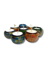 Paper Mache Tea Light Set (set of 8)