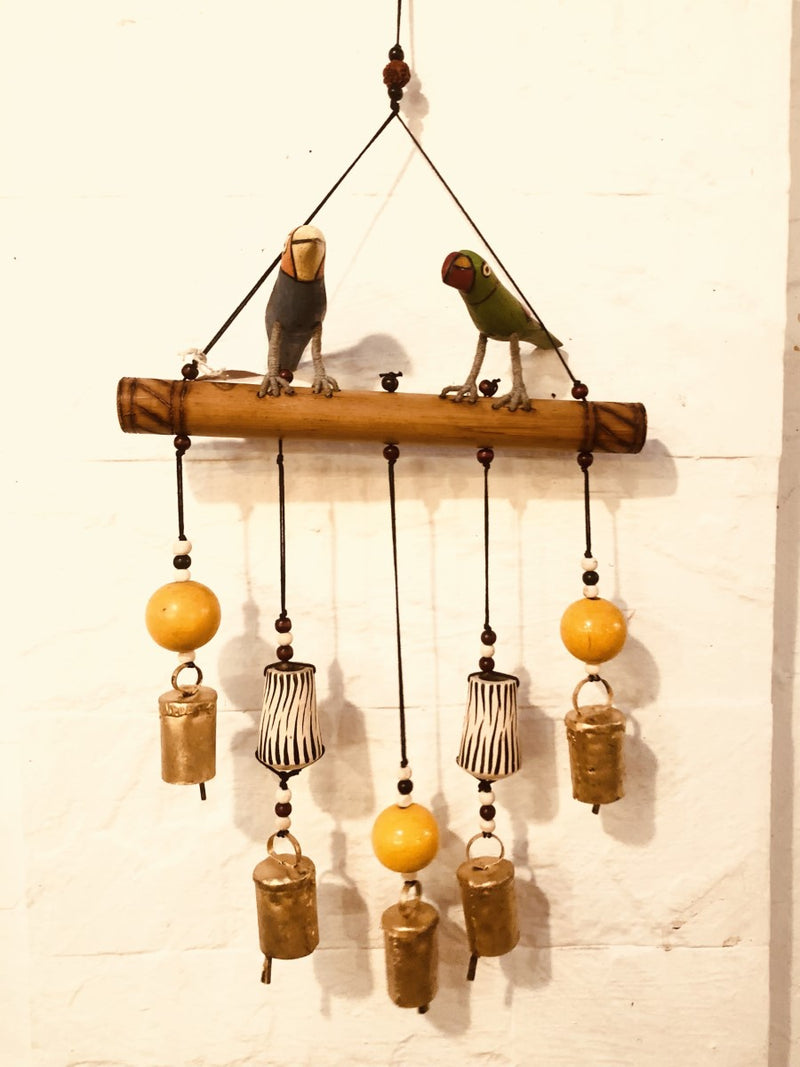 Parrot Wind Chime Artwork by Veer Singh